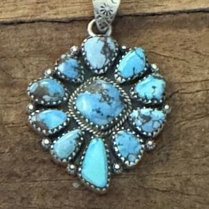 Golden Hills Turquoise Pendant Necklace